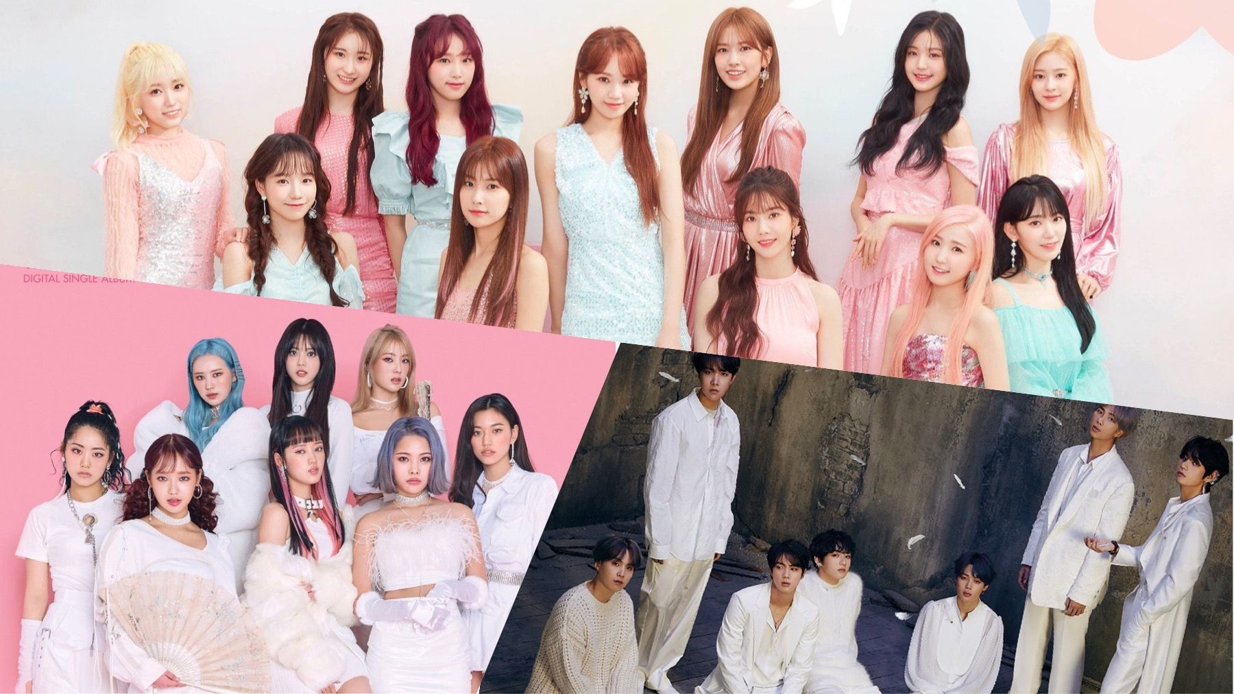 Comebacks de BTS, IZ*ONE, WekiMeki y más